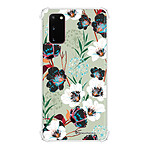 LaCoqueFrançaise Coque Samsung Galaxy S20 anti-choc souple angles renforcés transparente Motif Fleurs vert d'eau