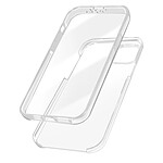 Avizar Coque pour iPhone 14 Intégrale Arrière Rigide Transparent et Avant Souple  Transparent