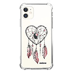 Evetane Coque iPhone 11 anti-choc souple angles renforcés transparente Motif Attrape coeur