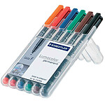 STAEDTLER Marqueur permanent Lumocolor 313S, étui de 6