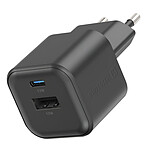 Swissten Adaptateur Secteur 12W USB + USB-C Charge Rapide Format Compact Noir