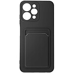 Avizar Coque pour Xiaomi Redmi 12 Porte-carte Souple Anti-traces Noir