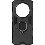 Avizar Coque pour Realme 12 Pro 5G Anneau Support Bi-matière Antichoc Noir