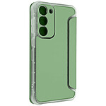 Avizar Etui pour Samsung Galaxy S23 Plus Clapet Magnétique avec Porte Carte  vert pâle