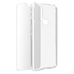 Avizar Coque Motorola Moto G10, G30 et G20 Souple et Film Verre Trempé 9H - transparent