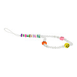 Avizar Bijou Téléphone Bracelet à Perles Heishi, Smiley, lettre Smile Collection Smile