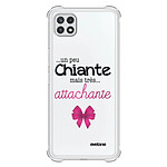 Evetane Coque Samsung Galaxy A22 5G Silicone antichocs Solides coins renforcés  transparente Motif Un peu chiante tres attachante