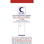 ELVE Bloc Maitre D'hotel 75x150mm 50 Feuillets Autocopiant Dupli x 220