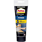 PATTEX Colle de montage POWER, blanc, tube de 250 g