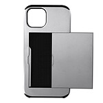 Avizar Coque iPhone 13 Pro avec Rangement Carte Coulissant Antichoc Defender Gris