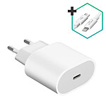 Avizar Chargeur Secteur USB-C et Câble Lightning Charge Rapide Power Delivery 20W Noir