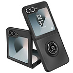 Avizar Coque pour Samsung Galaxy Z Flip 6 Bague Métallique Support Vidéo Noir