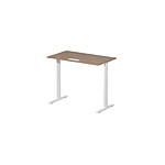 MTinternational Bureau électrique blanc noyer (140x80cm) (MT7TE14080-NO)