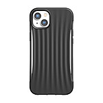 Raptic Coque pour iPhone 14 Plus Clutch Shockproof 3M avec motif rayures Noir