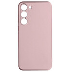 Avizar Coque pour Samsung Galaxy S23 Plus silicone flexible effet métallisé intérieur doux  Rose