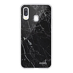 Evetane Coque Samsung Galaxy A40 360 intégrale transparente Motif Marbre noir Tendance