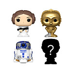 Star Wars - Pack 4 figurines Bitty POP! Vinyl Leia 2,5 cm