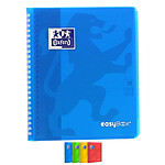 OXFORD Cahier Spirale EASYBOOK 17x22cm 160p 90g Grands Carreaux Coloris Aléatoire