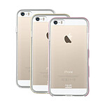 Color Block Lot de 3 Bumpers pour iPhone 5/5S/SE Colorblock Blanc / Rose