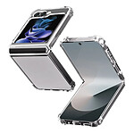 Evetane Coque Samsung Galaxy Z Flip 6 Anti-Chocs avec Bords Renforces en silicone transparente Motif