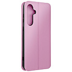 Avizar Étui pour Samsung Galaxy S24 Plus Clapet Double Poche Fonction Support Rose Poudré