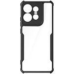 Avizar Coque pour Motorola Edge 50 Pro Silicone Coins Antichoc Caméra Couvert Noir