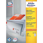 AVERY étiquettes multi-usages, 210 x 297 mm, blanc