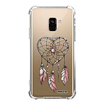 Evetane Coque Samsung Galaxy A8 2018 anti-choc souple angles renforcés transparente Motif Attrape coeur