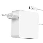 Moxie Chargeur Secteur USB C pour MacBook Charge Rapide 61W Câble 1.7m Blanc