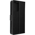 Avizar Housse Xiaomi 13 Lite Cuir Véritable Clapet Porte-carte Support Vidéo  noir