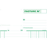 EXACOMPTA Manifold 'Factures' 210 x 148 mm avec TVA 50 Feuillets Tripli x 10