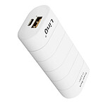 LinQ Batterie de secours Universel Chargeur Externe USB 1A 6000mAh  Blanc