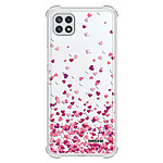 Evetane Coque Samsung Galaxy A22 5G Silicone antichocs Solides coins renforcés  transparente Motif Confettis De Coeur