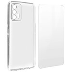 Avizar Coque Realme GT Silicone Souple Film Verre Trempé 9H Transparent