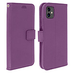 Avizar Housse iPhone 11 Étui Folio Porte carte Support Vidéo Violet