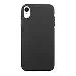 Evetane Coque iPhone Xr effet cuir grainé Noir