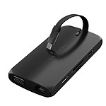 Satechi Hub USB-C vers HDMI 4K, VGA, Ethernet, 2 USB + 2 USB-C, Lecteur carte Noir