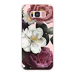 LaCoqueFrançaise Coque Samsung Galaxy S8 Silicone Liquide Douce rose pâle Fleurs roses