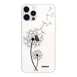 Evetane Coque iPhone 12/12 Pro 360 intégrale transparente Motif Pissenlit Tendance