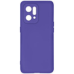 Avizar Coque pour Oppo Find X5 Silicone Semi-rigide Finition Soft-touch Fine  Violet