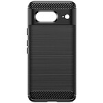 Avizar Coque pour Google Pixel 8 Effet Carbone Silicone Flexible Antichoc  Noir