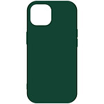 Avizar Coque pour iPhone 15 Silicone Premium Semi rigide Finition Mate Douce  Vert foncé