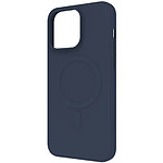 Muvit Coque pour iPhone 15 Pro Max Soft Touch Compatible MagSafe Bleu nuit