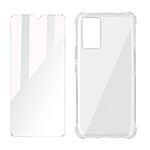 Avizar Pack Protection Vivo V21 Coque Souple et Verre Trempé transparent