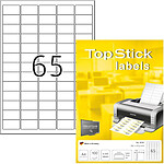 TOP STICK Boîte 6500 Etiquettes Universelle 38,1 x 21,2 mm Blanc