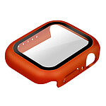 Avizar Coque Apple Watch Serie 7 (41mm) Rigide Ultra-fine Vitre de Protection orange