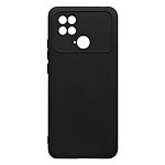 Avizar Coque pour Xiaomi Poco C40 Silicone Semi-rigide Finition Soft-touch Fine  Noir