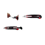 WEDO cutter professionnel Auto-Load, lame: 18 mm, noir/rouge