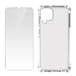 Avizar Pack Protection Samsung A22, M32 et M22 Coque Souple et Verre Trempé Transparent