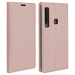 Avizar Housse Galaxy A9 2018 Étui Porte-cartes Fonction Stand Flip Cover Rose gold